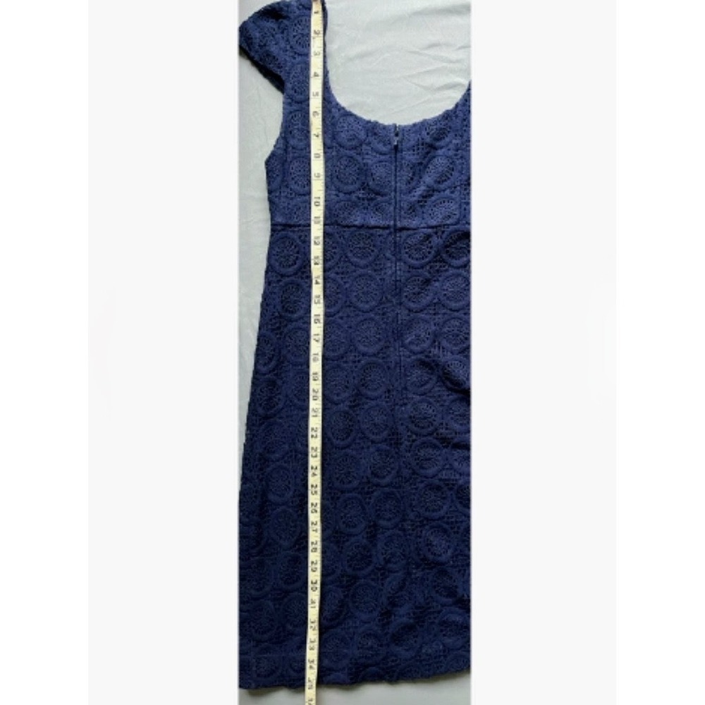 Lilly Pulitzer Laurent Navy Zanzibar Lace Empire Waist Dress 003550 Size 00 - Picture 3 of 11